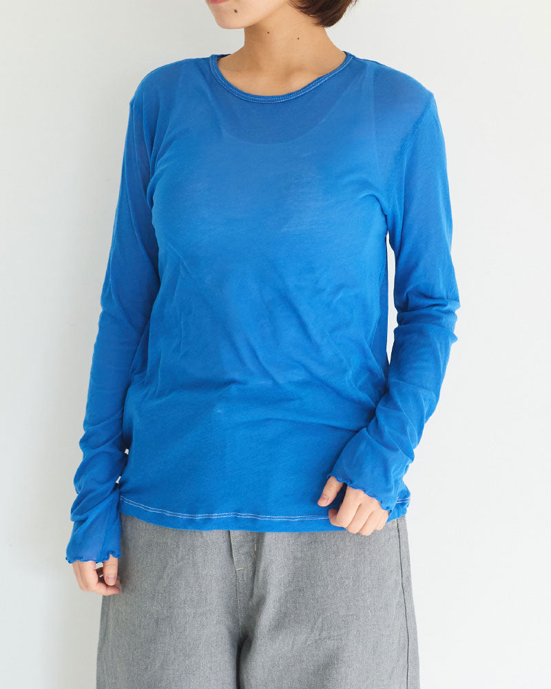 シアー長袖カットソー/YULA/Y L 25-T003