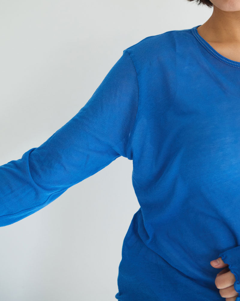 シアー長袖カットソー/YULA/Y L 25-T003