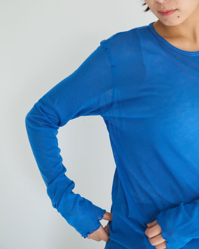 シアー長袖カットソー/YULA/Y L 25-T003