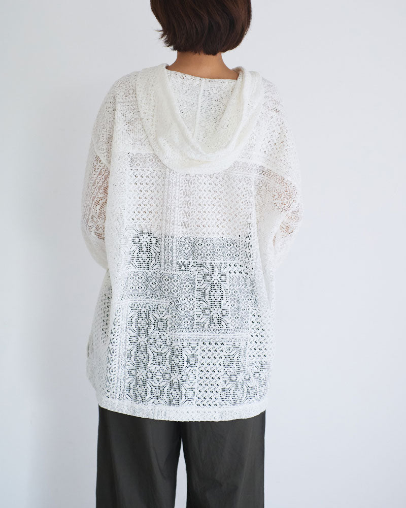 パッチワークレース　パーカー/UNIVERSALTISSU/TS260CT075