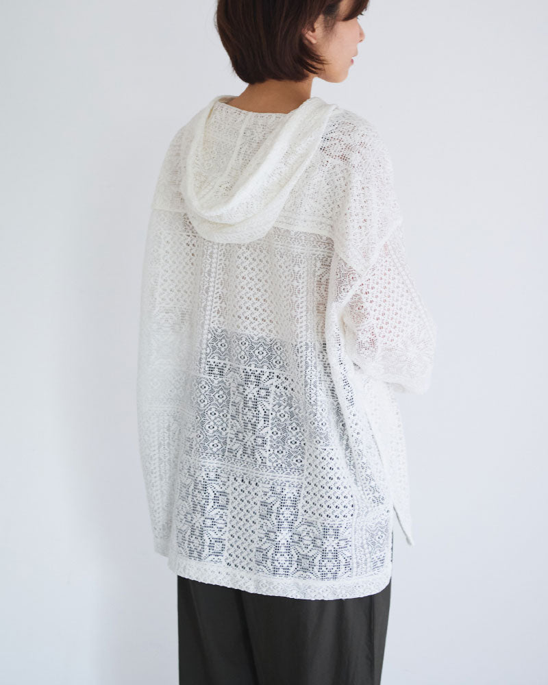 パッチワークレース　パーカー/UNIVERSALTISSU/TS260CT075