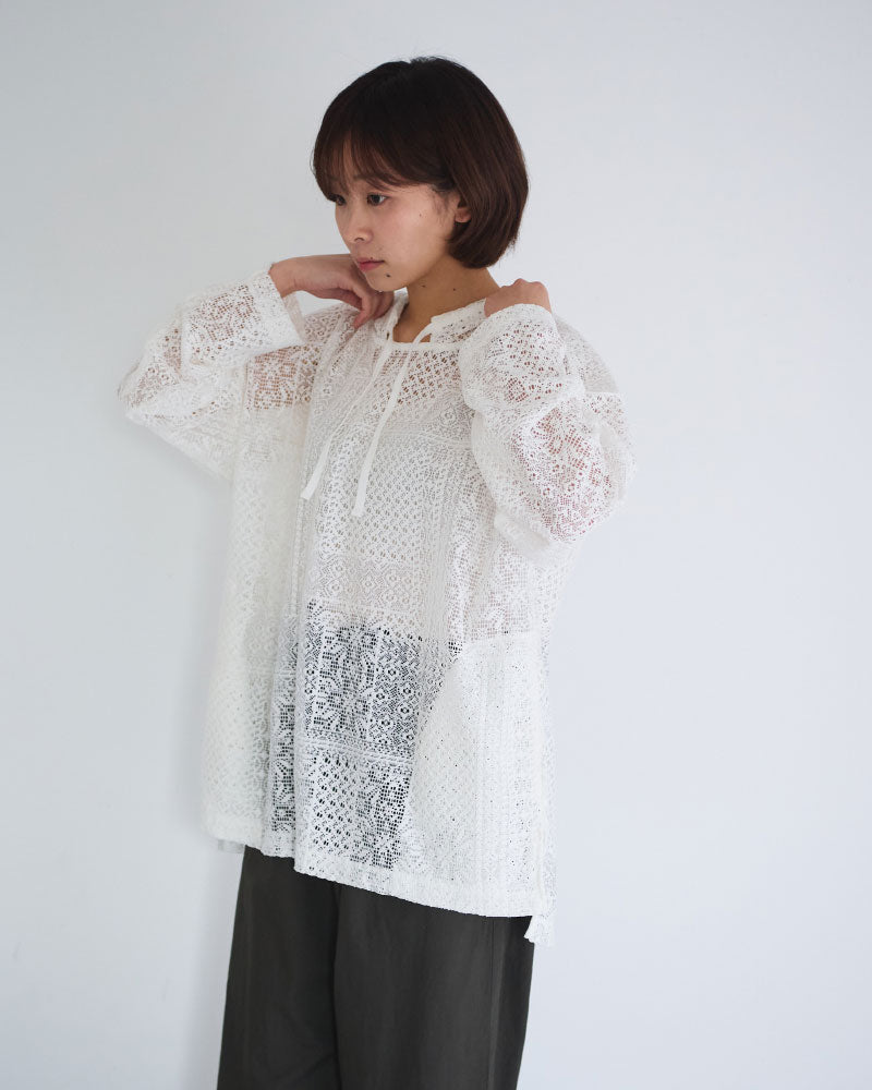 パッチワークレース　パーカー/UNIVERSALTISSU/TS260CT075