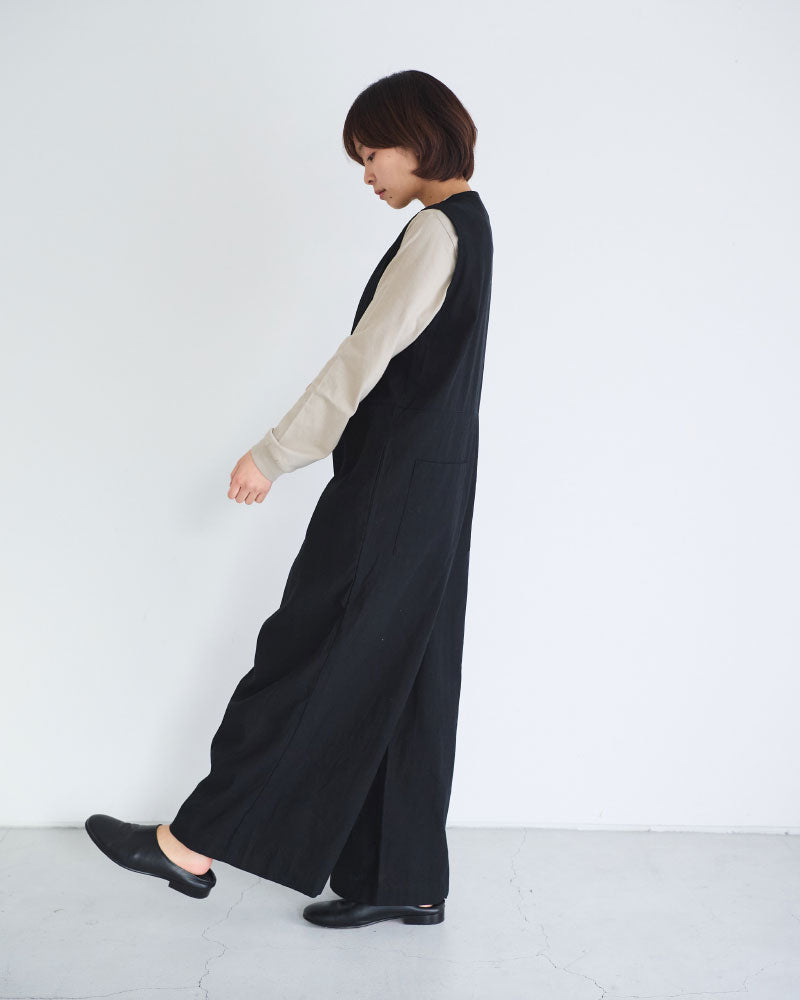 トリプルワッシャーLC ラップキュロットサロペットパンツ/UNIVERSALTISSU/UT260PT006