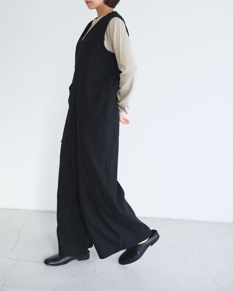 トリプルワッシャーLC ラップキュロットサロペットパンツ/UNIVERSALTISSU/UT260PT006