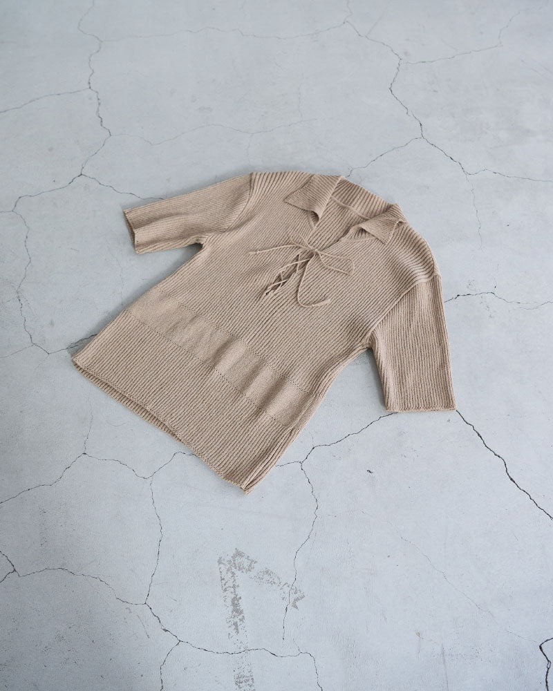 Subtle Accent Knit polo/ JöICEADDED /J261KN05