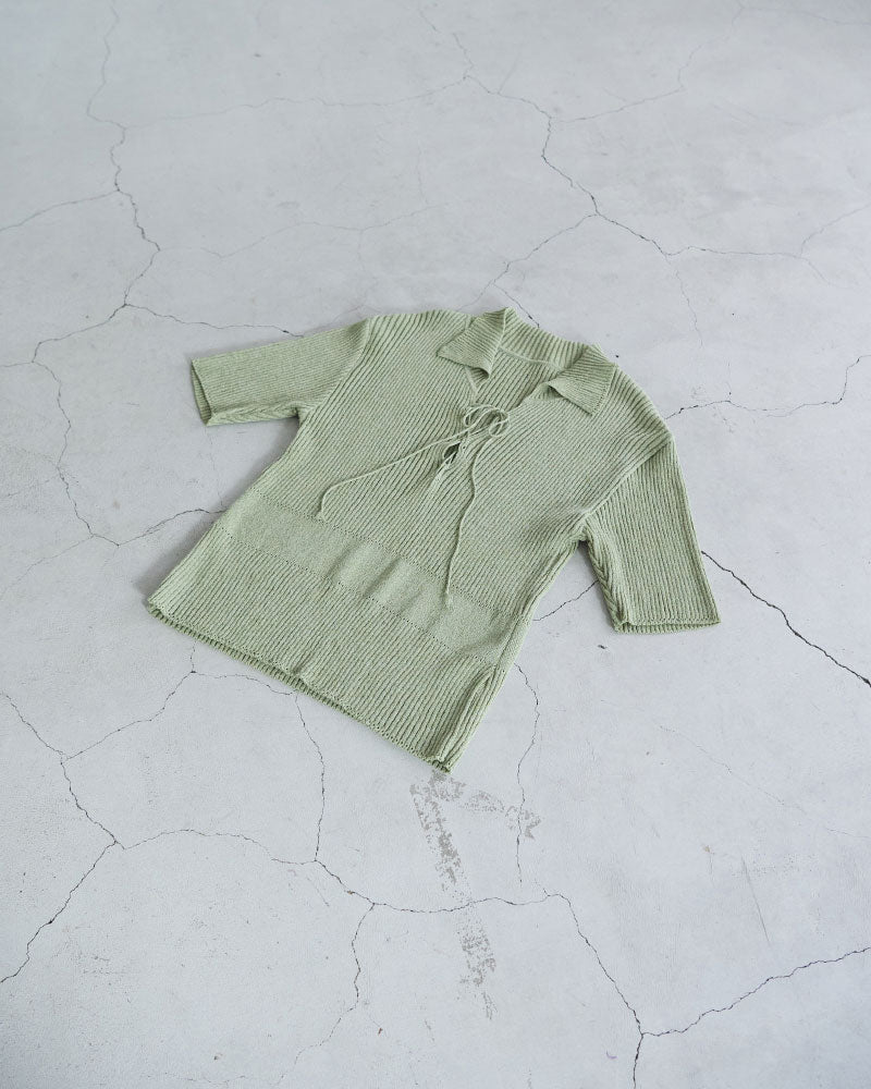 Subtle Accent Knit polo/ JöICEADDED /J261KN05