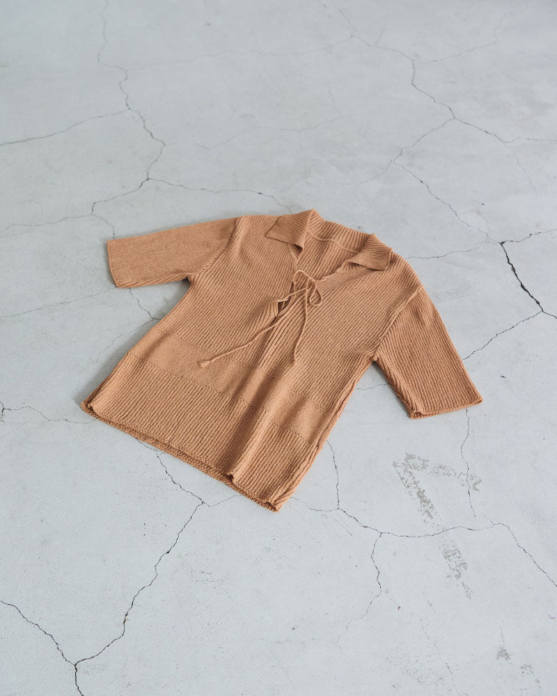 Subtle Accent Knit polo/ JöICEADDED /J261KN05