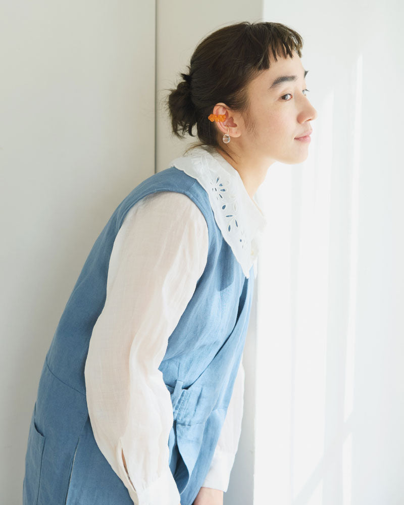 cutwork collar blouse/Hériter/H1-26-3012