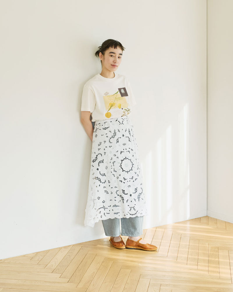 cutwork parts tablecloth apron dress/Hériter/H0-00-7045