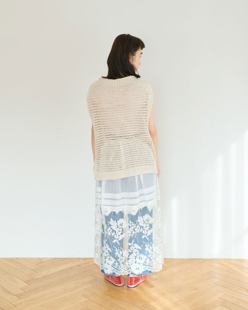 【予約】leaver lace lapskirt/Hériter/H1-26-4003