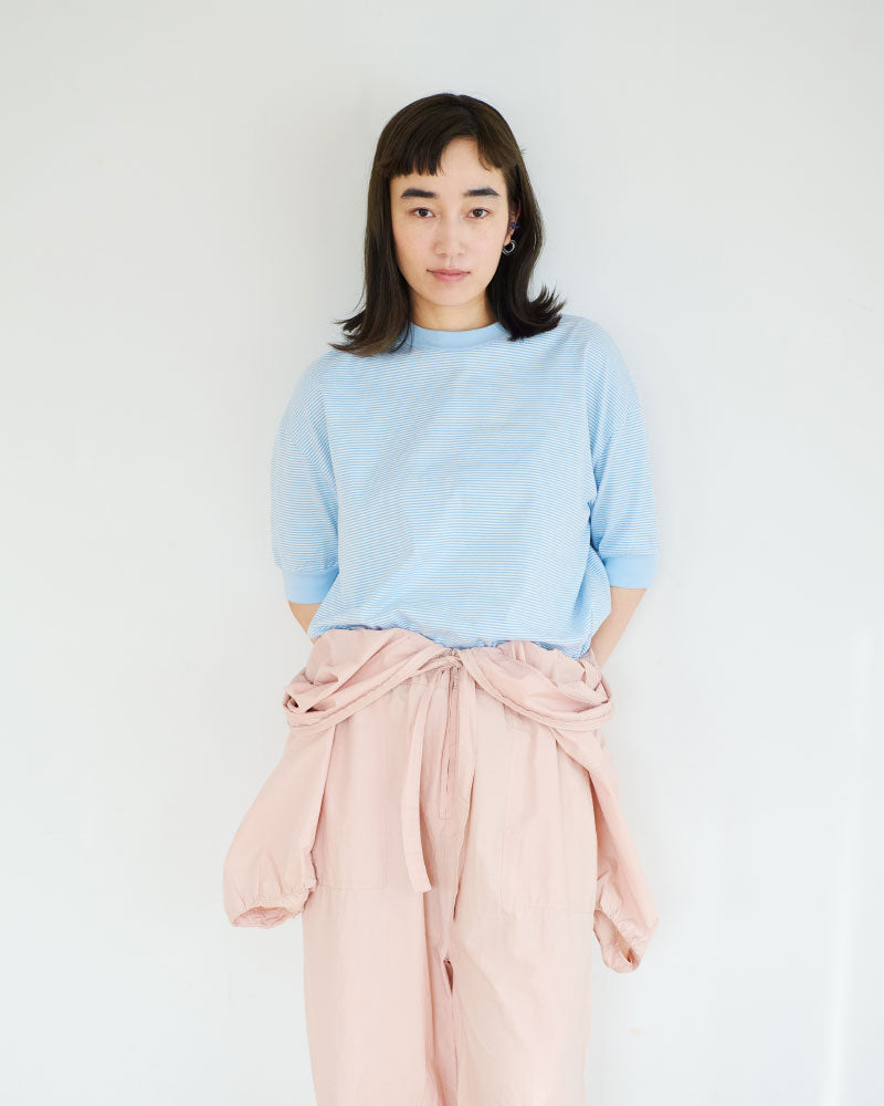 BORDER HALF SLEEVE TEE//MEYAME
