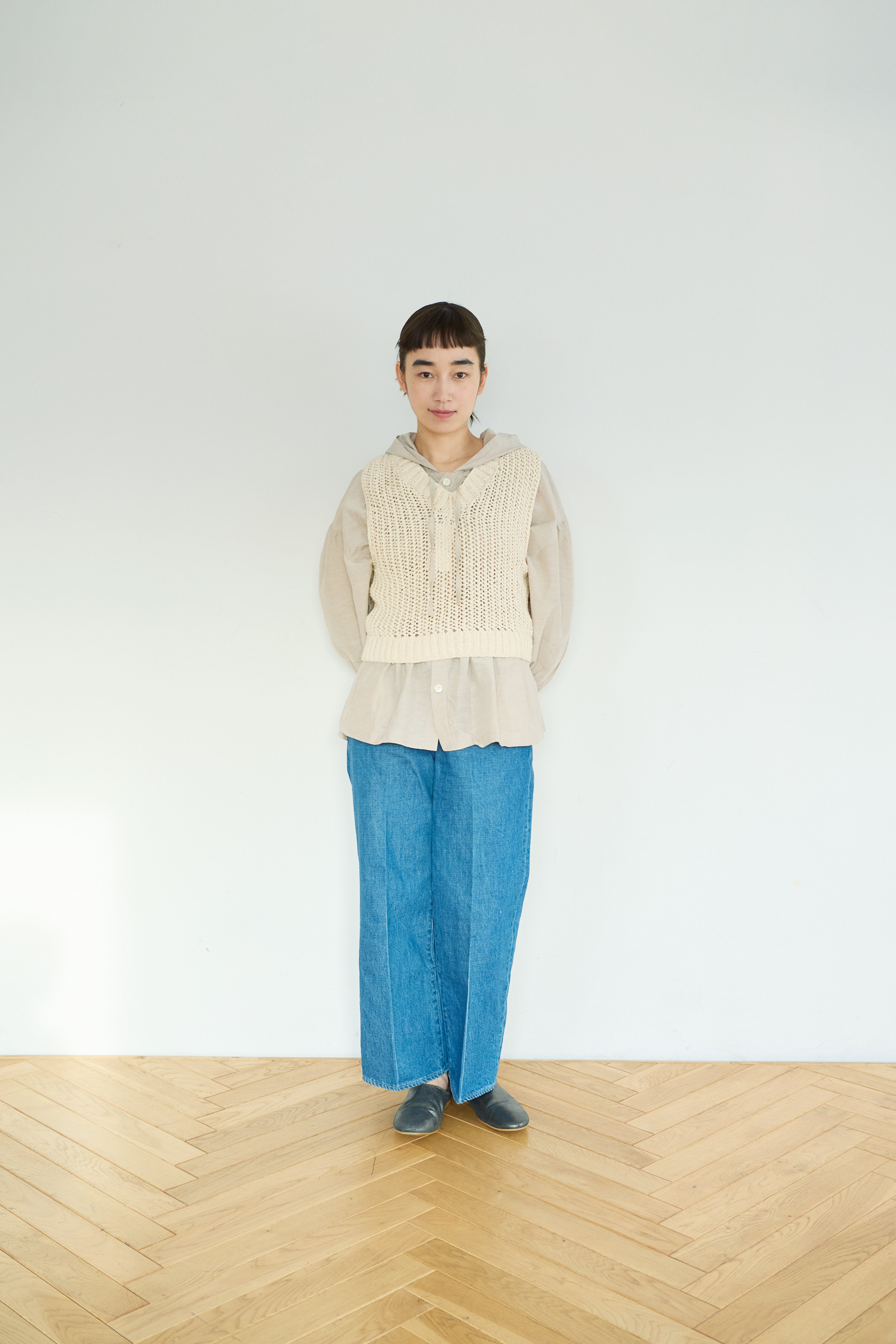 ネパール手編みKNIT ベスト/UNIVERSALTISSU/PA260KN023