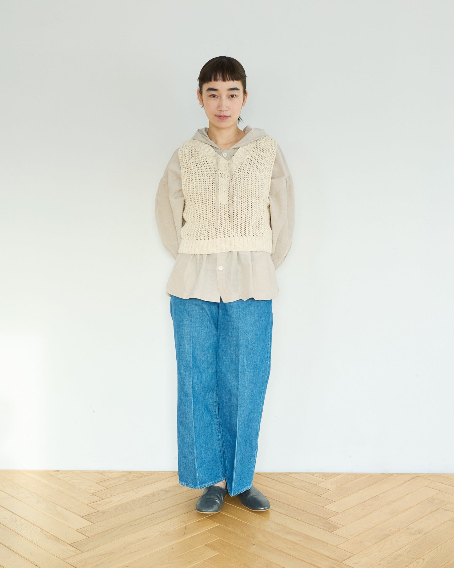 ネパール手編みKNIT ベスト/UNIVERSALTISSU/PA260KN023