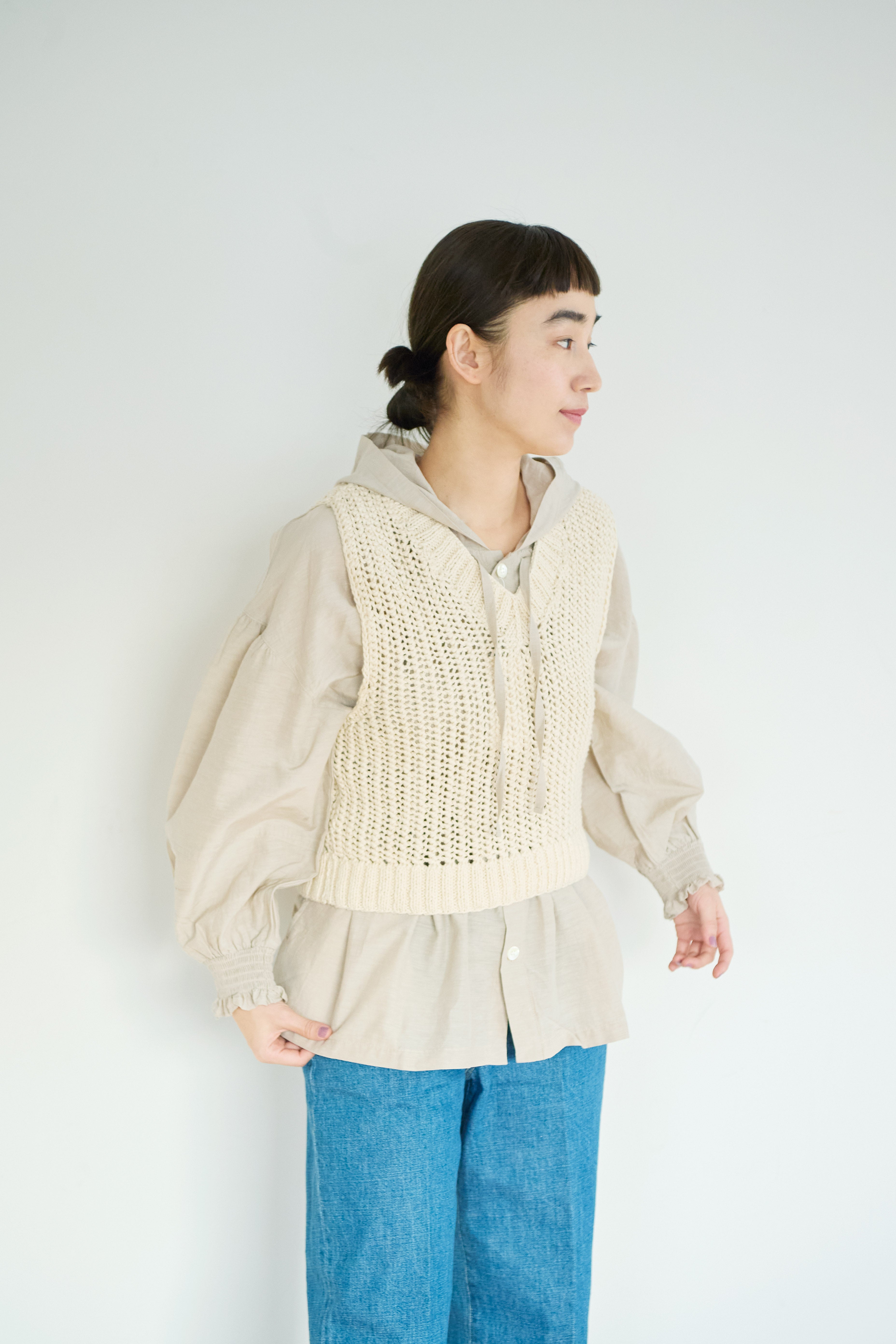ネパール手編みKNIT ベスト/UNIVERSALTISSU/PA260KN023