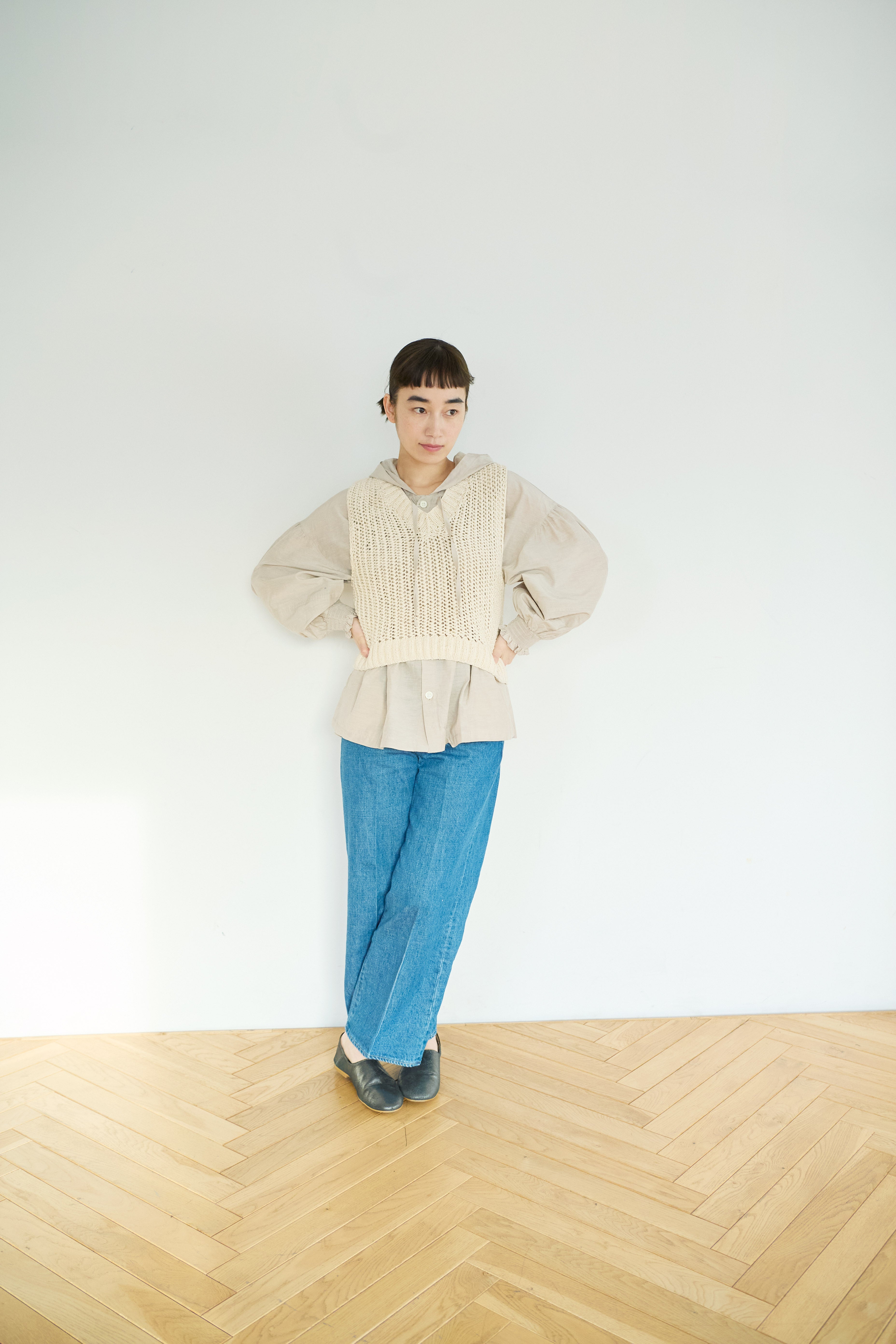 ネパール手編みKNIT ベスト/UNIVERSALTISSU/PA260KN023