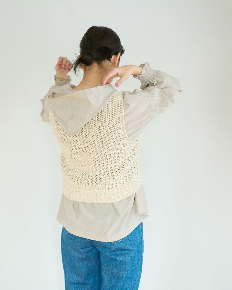 コットンキャプラリネン　フーディー/UNIVERSALTISSU/US260BL034