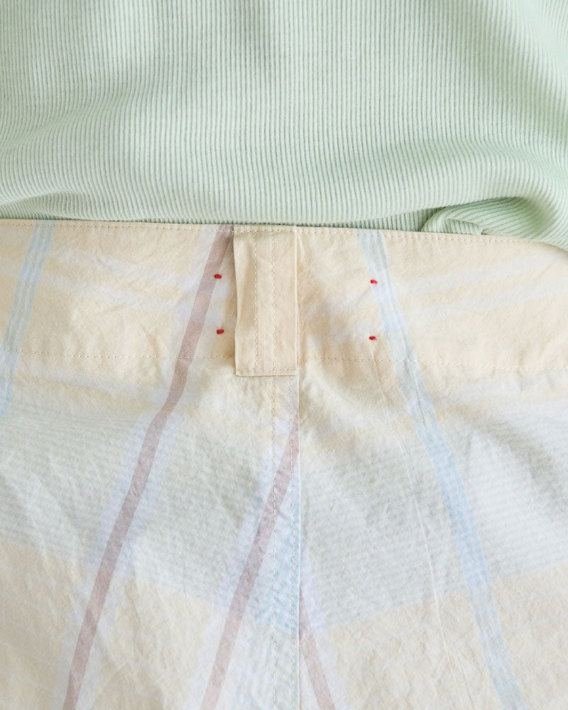 CHECK SIDE LINE WIDE PANTS//MEYAME