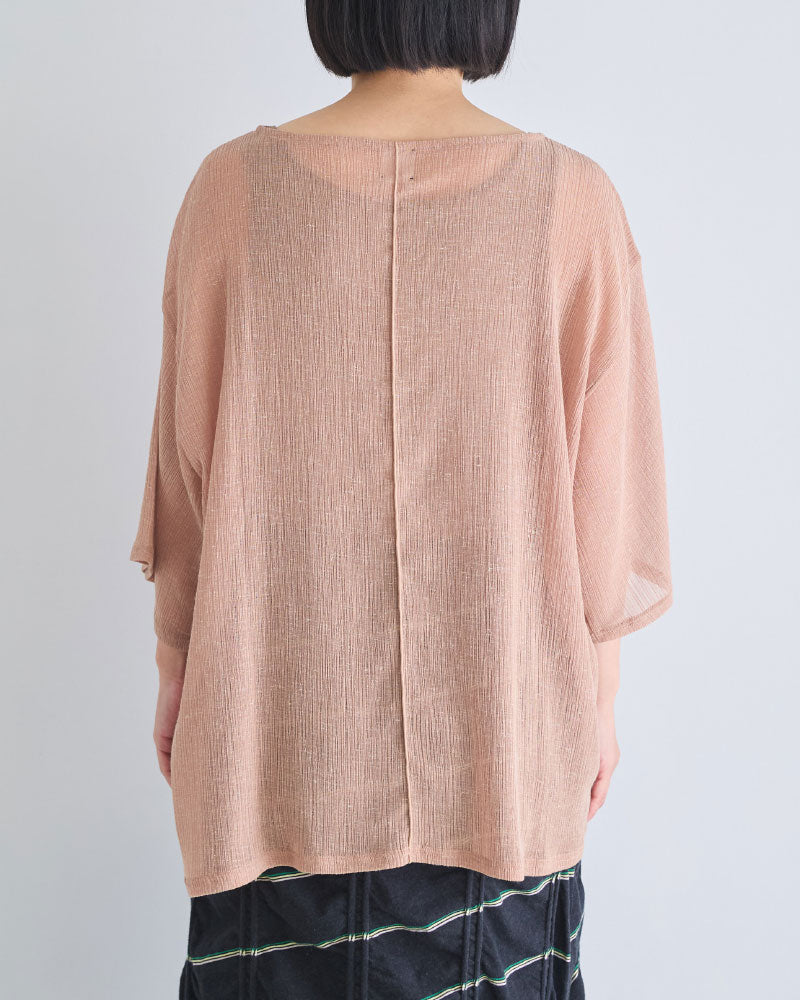 LINEN MIX JACQUARD BIG-T/YULA/YL26-T001