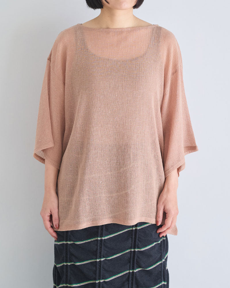 LINEN MIX JACQUARD BIG-T/YULA/YL26-T001