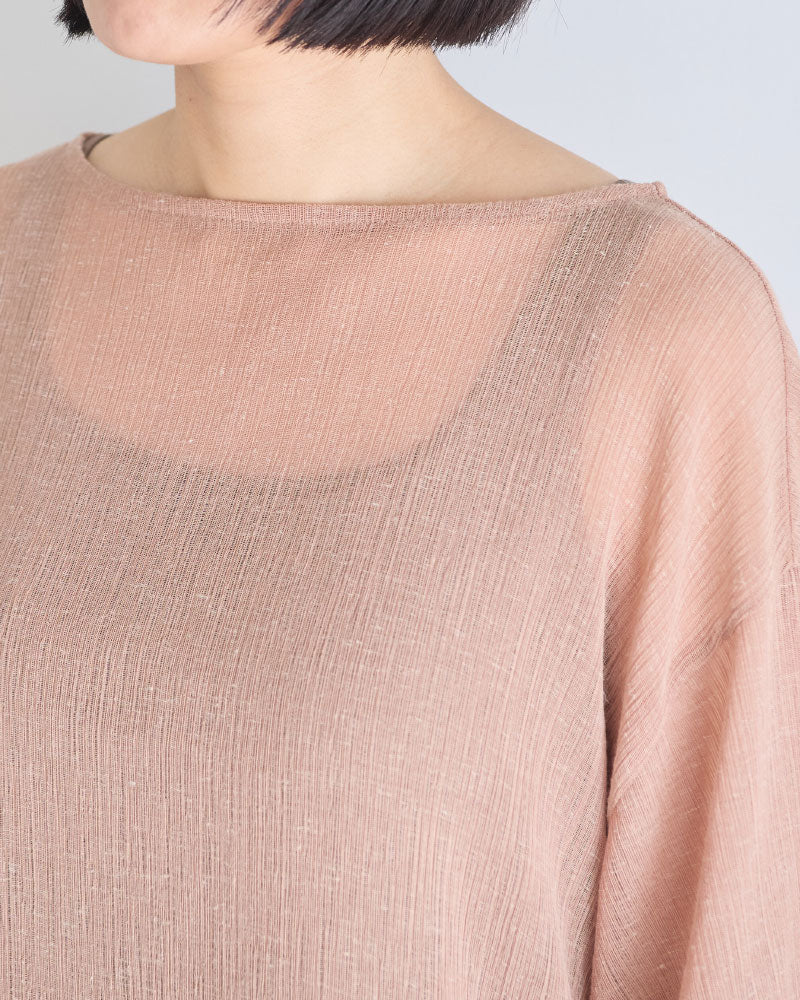 LINEN MIX JACQUARD BIG-T/YULA/YL26-T001