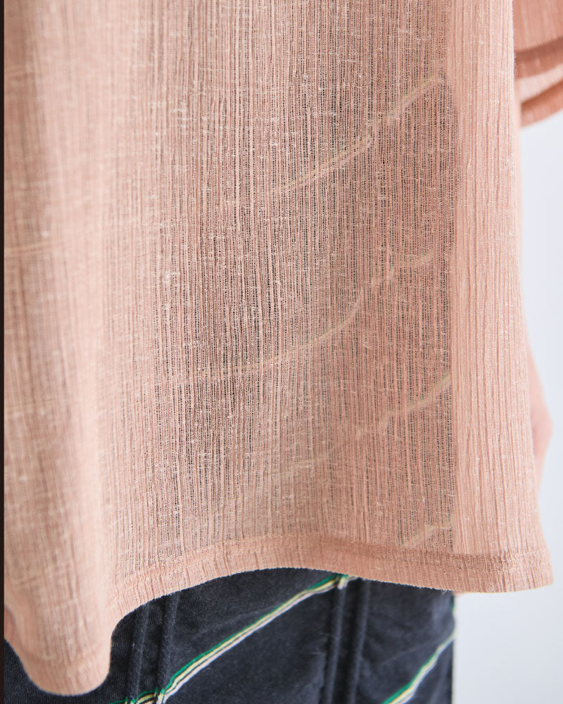 LINEN MIX JACQUARD BIG-T/YULA/YL26-T001