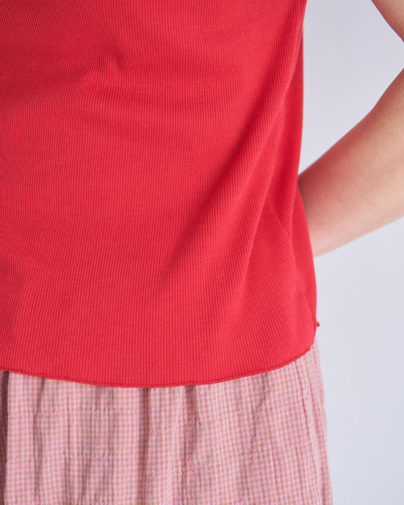 SOFT RIB SLEEVELESS//MEYAME