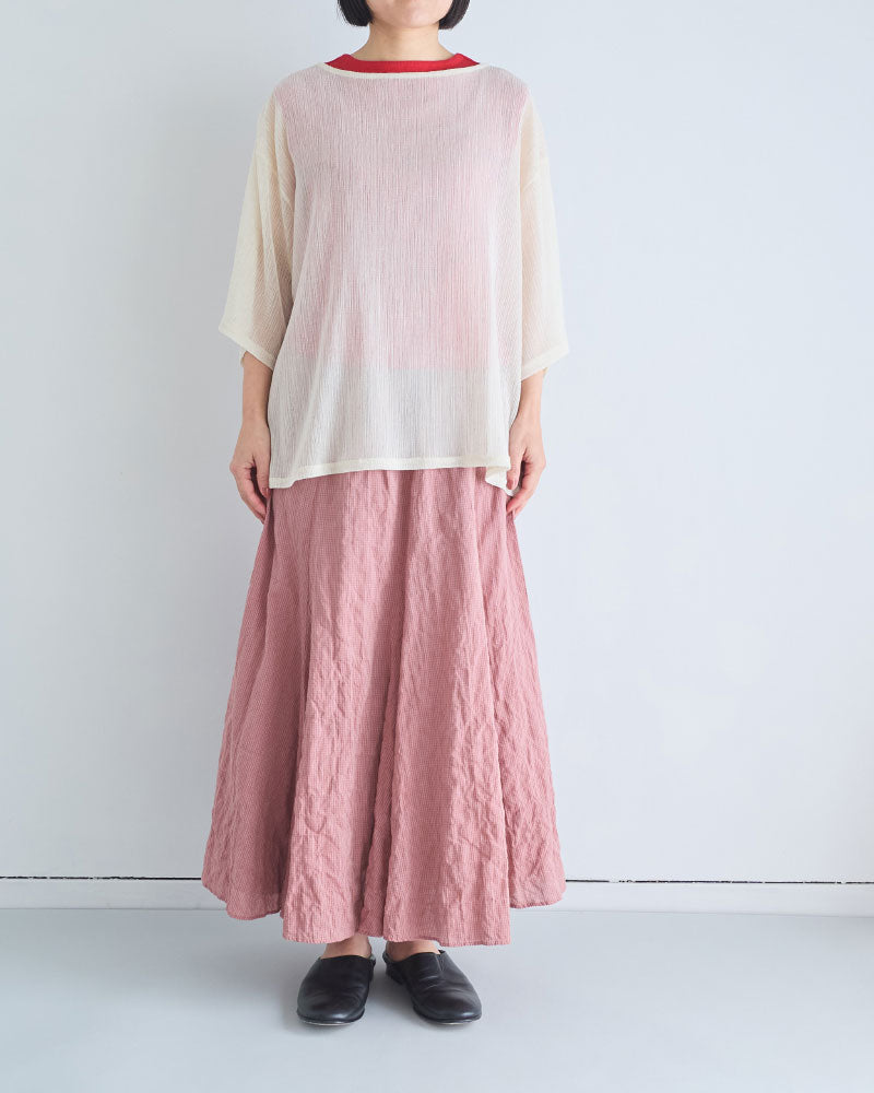 LINEN MIX JACQUARD BIG-T/YULA/YL26-T001