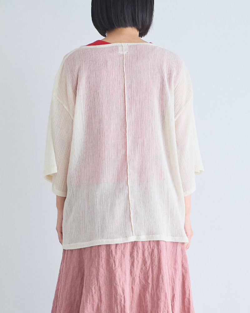 LINEN MIX JACQUARD BIG-T/YULA/YL26-T001