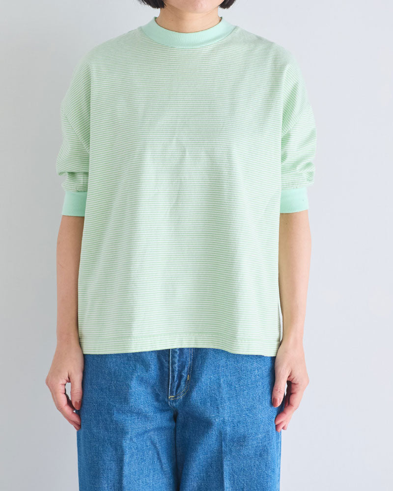 BORDER HALF SLEEVE TEE//MEYAME