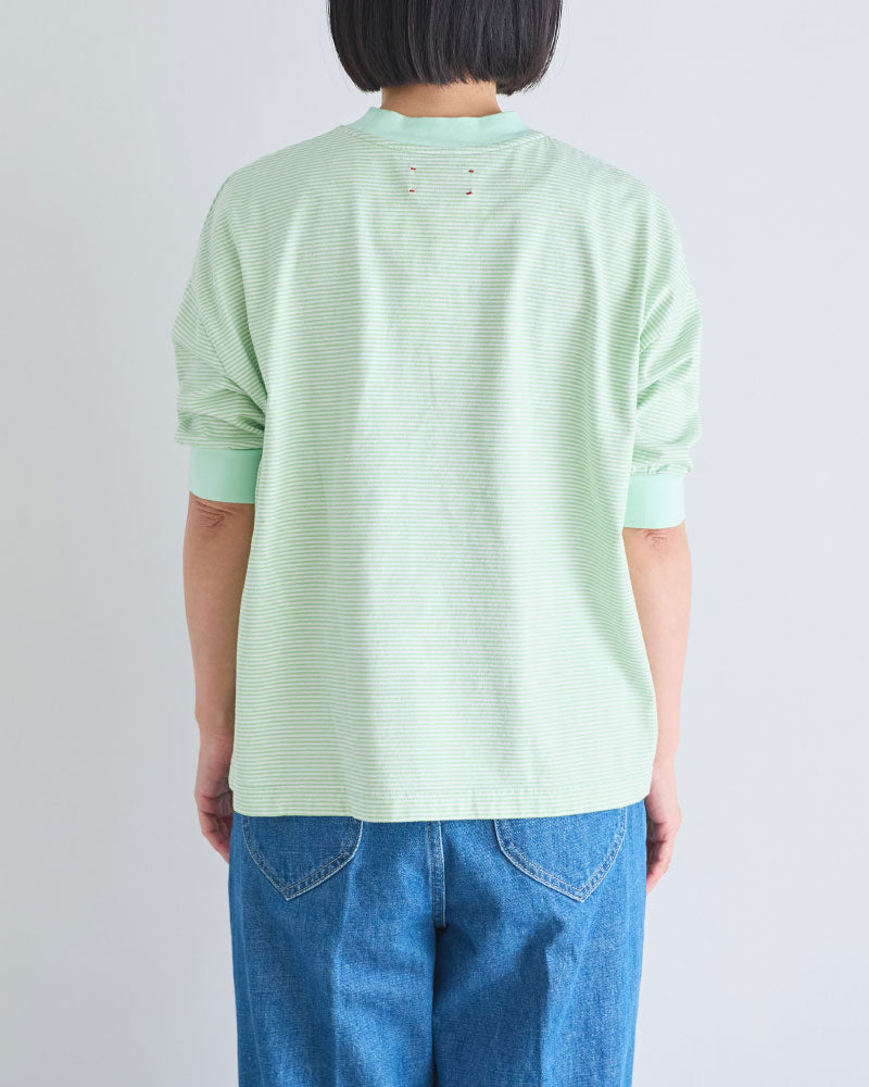 BORDER HALF SLEEVE TEE//MEYAME
