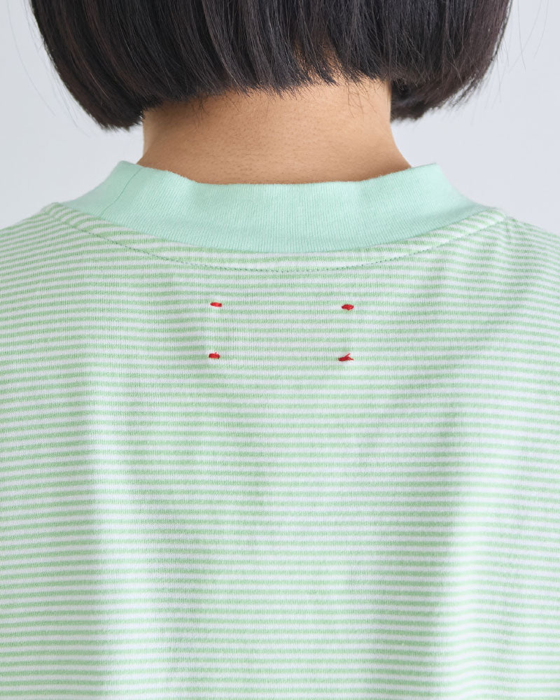 BORDER HALF SLEEVE TEE//MEYAME