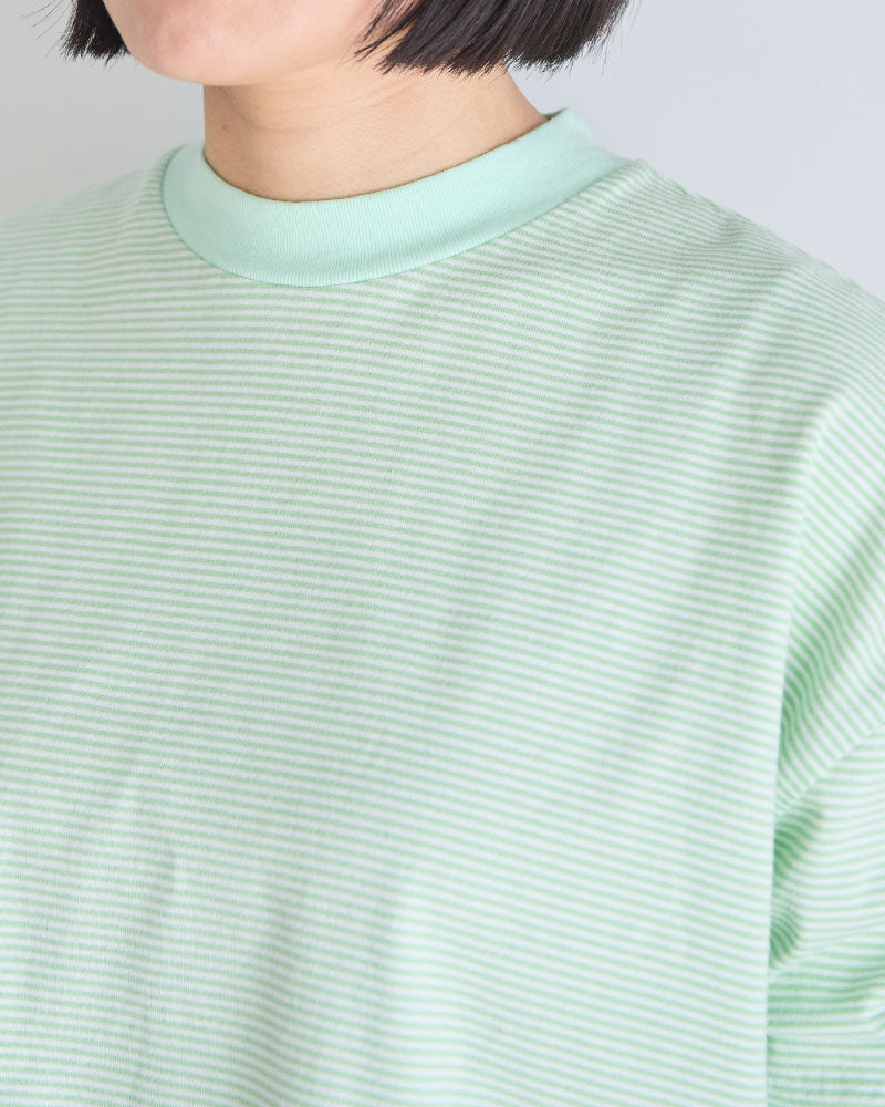 BORDER HALF SLEEVE TEE//MEYAME