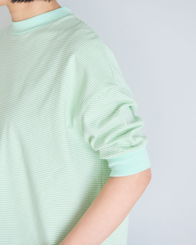 BORDER HALF SLEEVE TEE//MEYAME