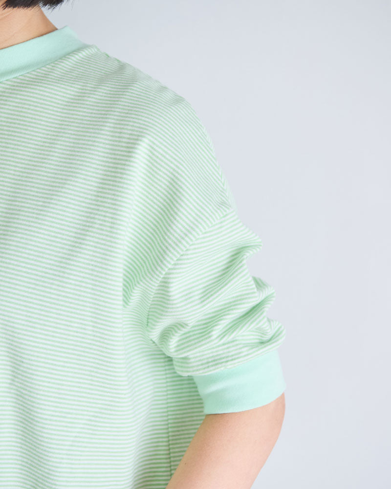 BORDER HALF SLEEVE TEE//MEYAME