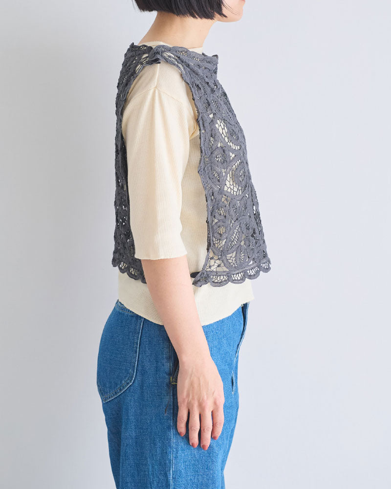 SOFT RIB HALF-SLEEVE TEE//MEYAME
