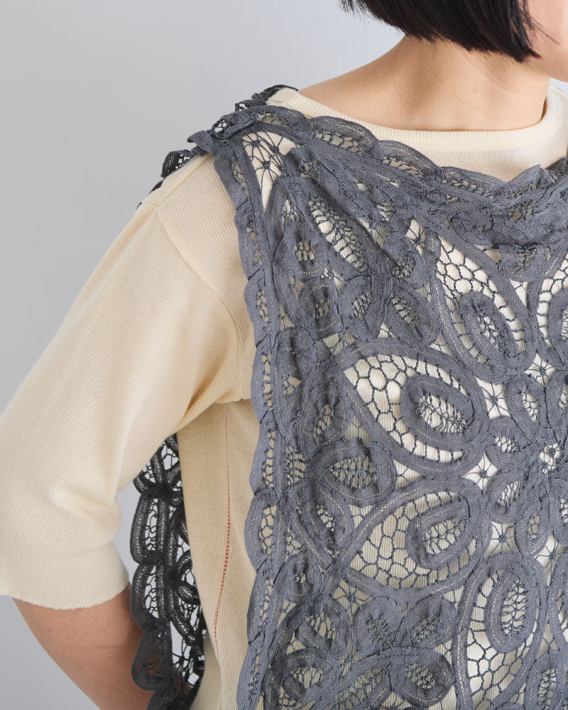 SOFT RIB HALF-SLEEVE TEE//MEYAME