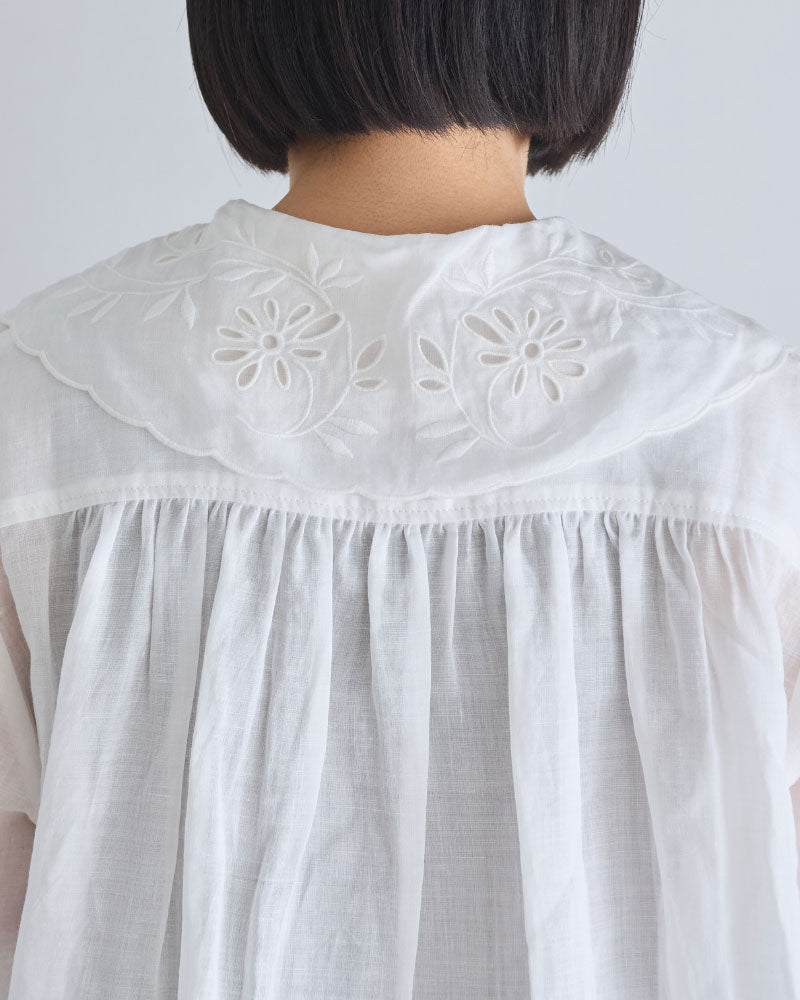 cutwork collar blouse/Hériter/H1-26-3012