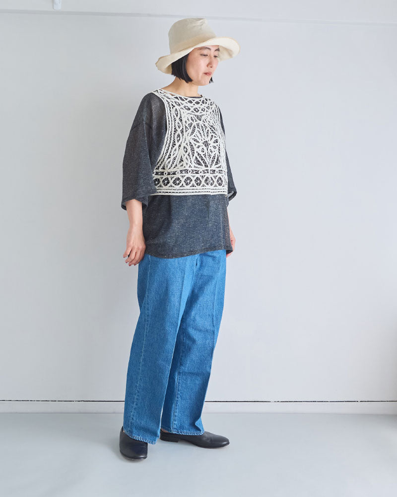 【予約】cotton silk batten lace bustier/Hériter/H0-00-3078