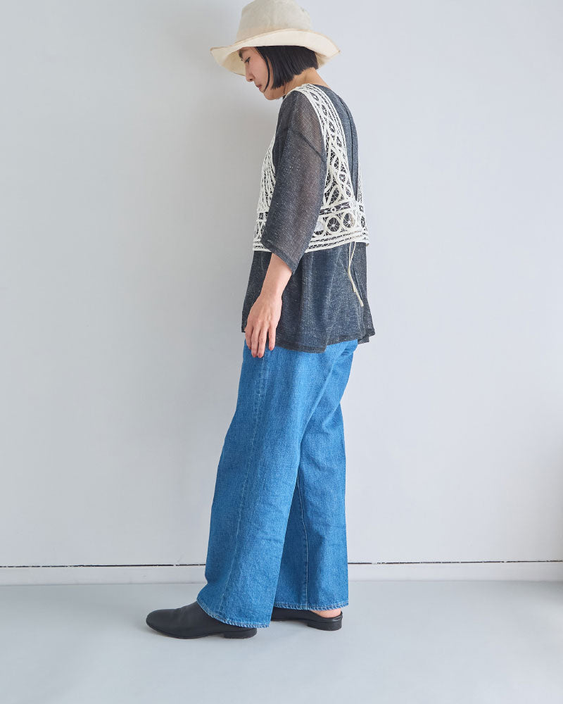 【予約】cotton silk batten lace bustier/Hériter/H0-00-3078