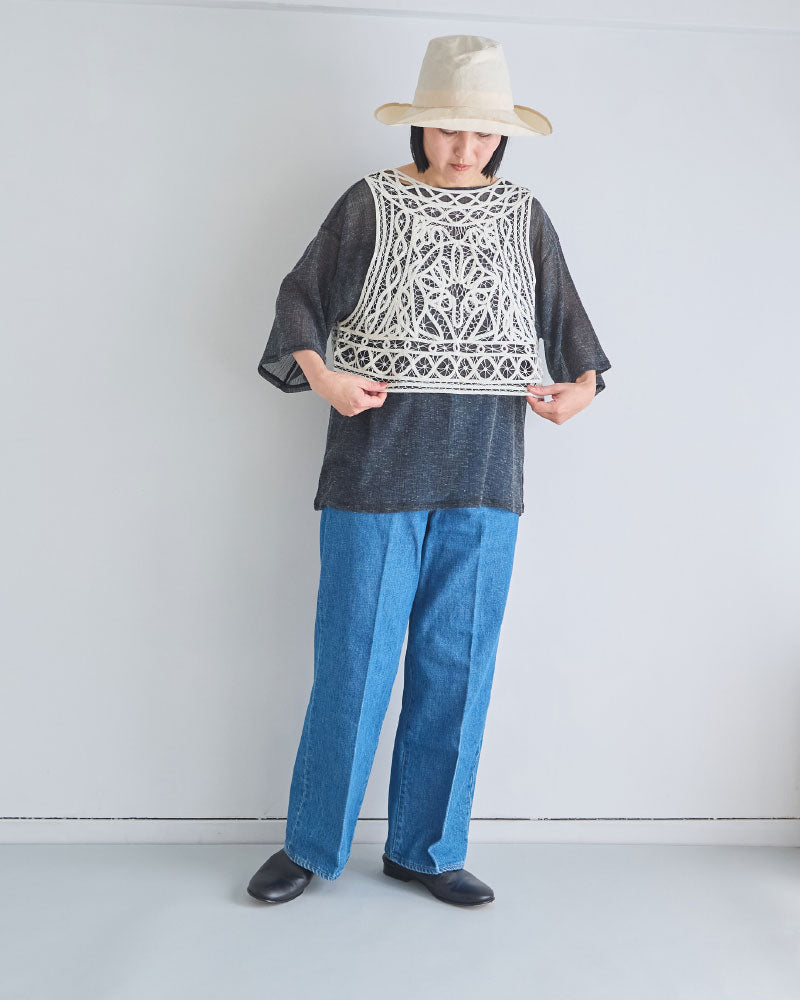 【予約】cotton silk batten lace bustier/Hériter/H0-00-3078