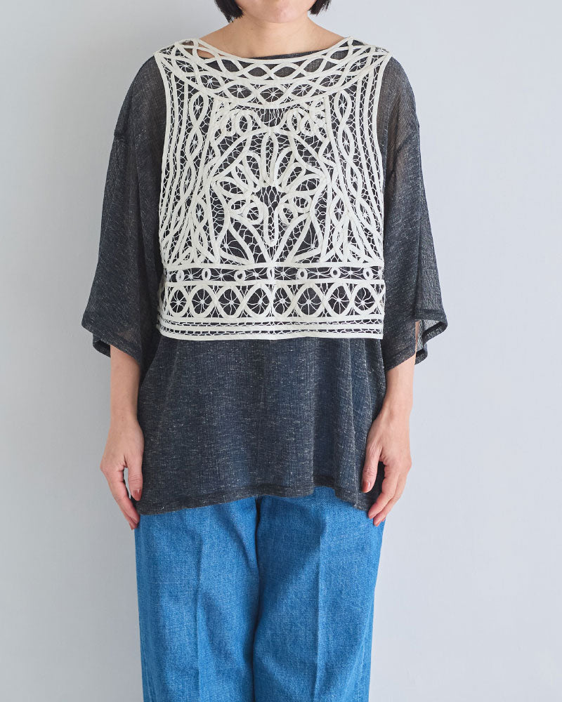 【予約】cotton silk batten lace bustier/Hériter/H0-00-3078