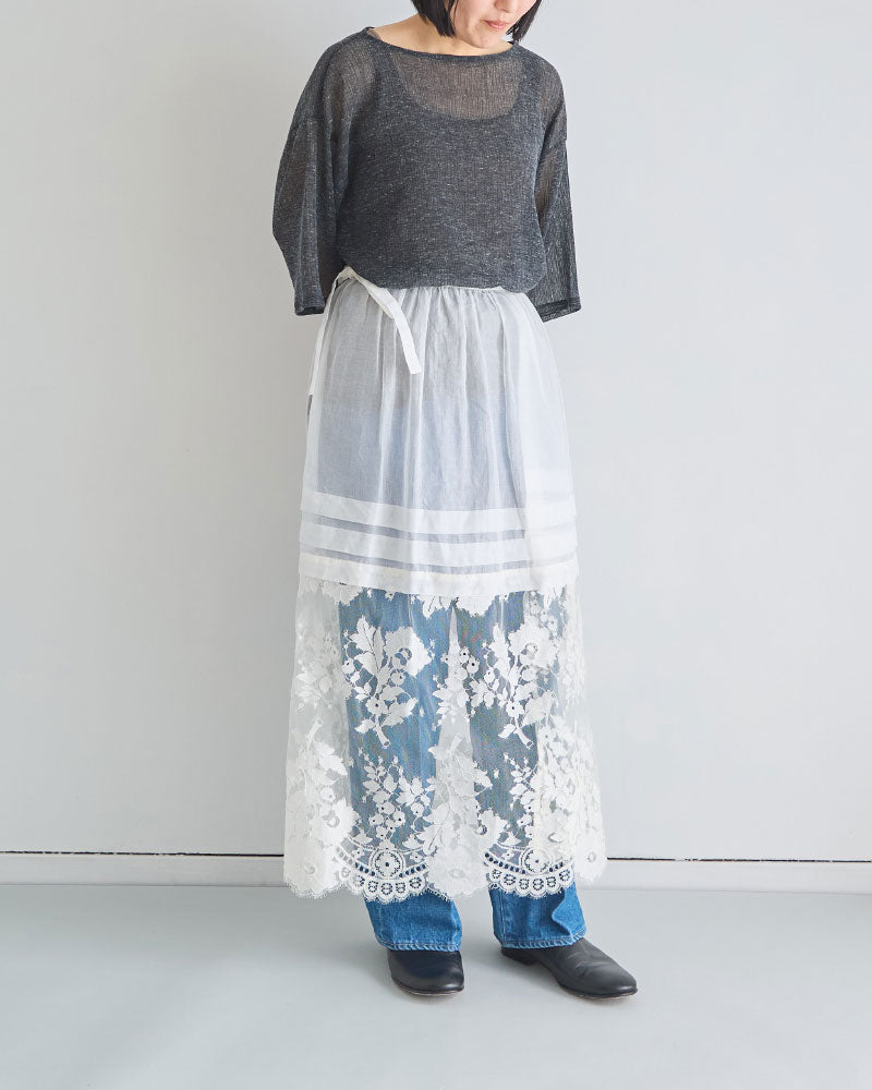 LINEN MIX JACQUARD BIG-T/YULA/YL26-T001