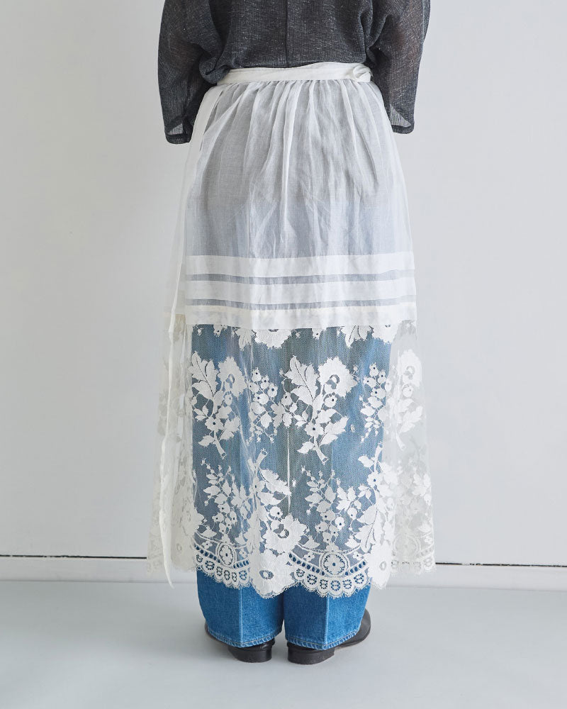 leaver lace lapskirt/Hériter/H1-26-4003