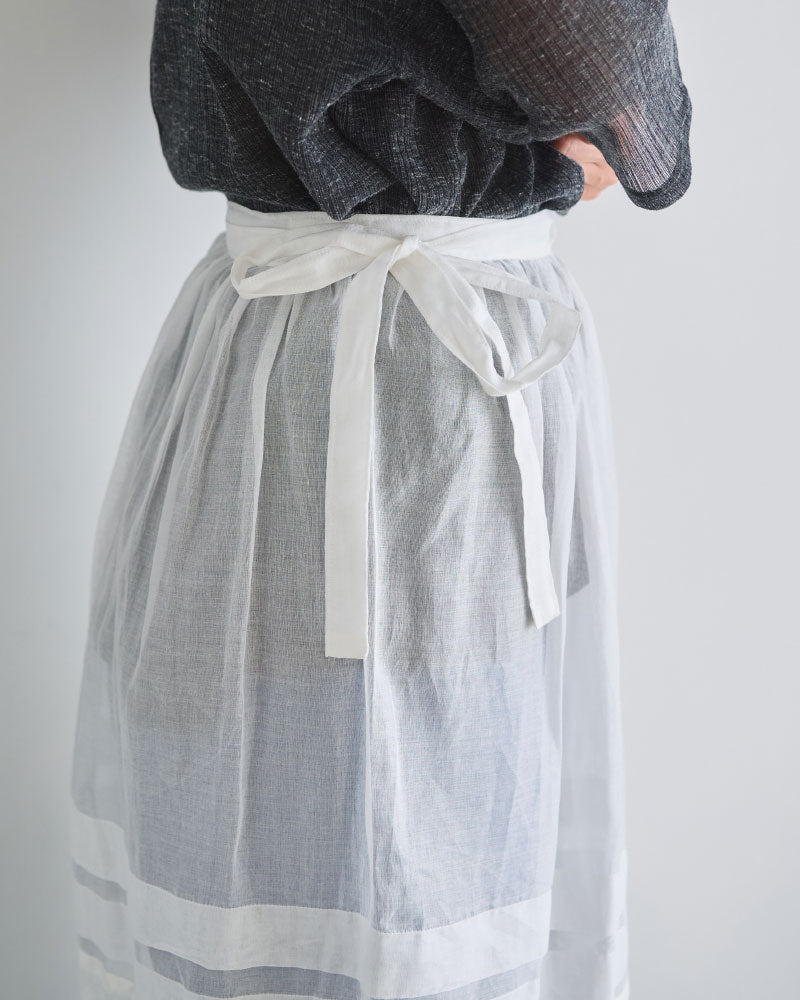 leaver lace lapskirt/Hériter/H1-26-4003