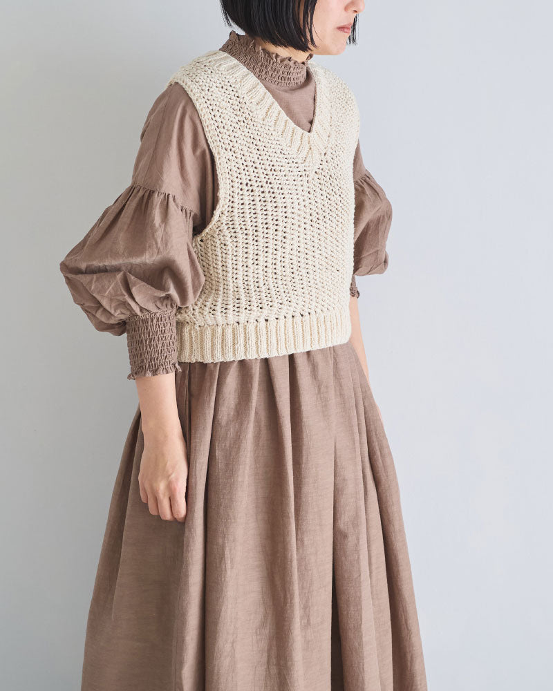 ネパール手編みKNIT ベスト/UNIVERSALTISSU/PA260KN023