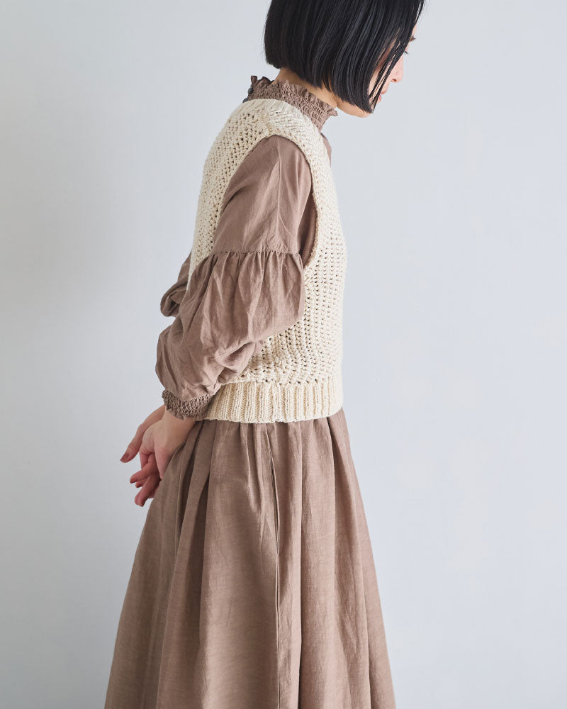 ネパール手編みKNIT ベスト/UNIVERSALTISSU/PA260KN023