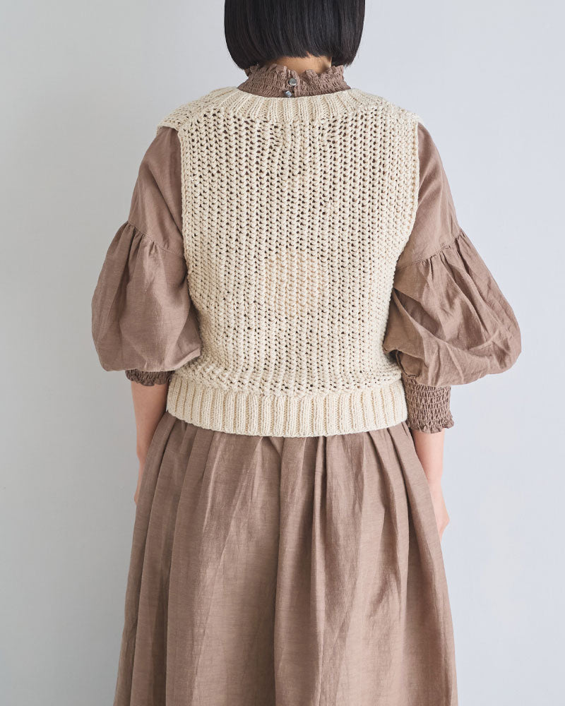ネパール手編みKNIT ベスト/UNIVERSALTISSU/PA260KN023