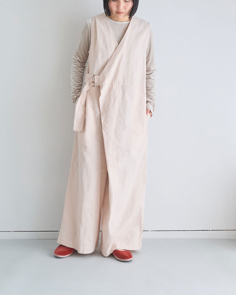 トリプルワッシャーLC ラップキュロットサロペットパンツ/UNIVERSALTISSU/UT260PT006