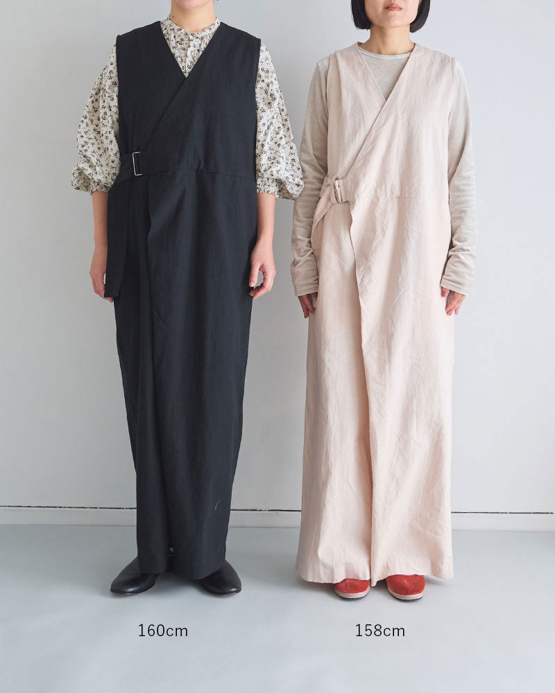 トリプルワッシャーLC ラップキュロットサロペットパンツ/UNIVERSALTISSU/UT260PT006