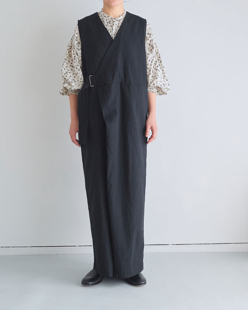 トリプルワッシャーLC ラップキュロットサロペットパンツ/UNIVERSALTISSU/UT260PT006